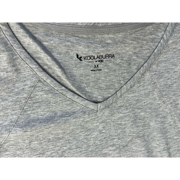 Koolaburra by UGG Jersey Short Sleeve Tunic Heathered Gray Plus Size 3X NWOT - Picture 7 of 9